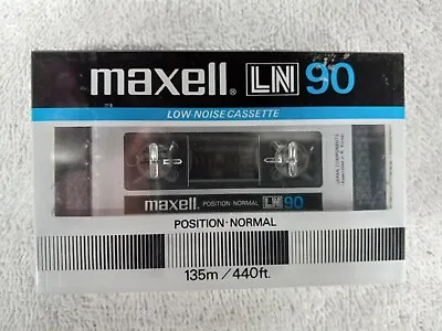 Maxell LN90 Blank Cassette Tape Vintage/New In Wrapper • $3.50