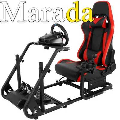£229.99 • Buy Marada Racing Simulator Cockpit Stand Fit With Red Seat Fit  Logitech G25 G27