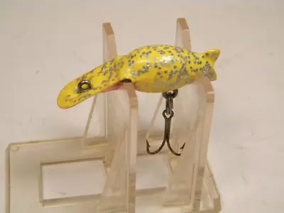 Vintage Jensen Eddie Pope Hot Shot M5 Yellow Flash Crankbait Lure • $5.99