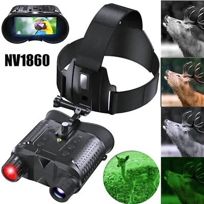 4K 8X ZOOM Night Vision Binoculars Head Mount Goggles Infrared Digital Camera US • $145.99