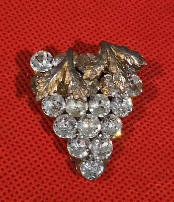 Vintage Art Deco Rhinestone Dress Clip Signed R • $10