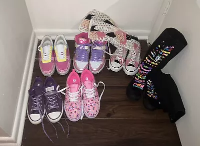 Lot Of Women’s Size 9 Sneakers Knee High Converse Heelys Osiris • $250