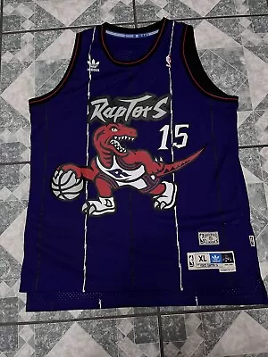 Adidas Toronto Raptors Vince Carter Men’s XL Hardwood Classics NBA Jersey • $65