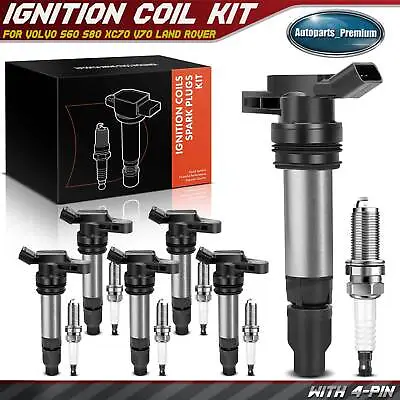 6x Ignition Coil & IRIDIUM Spark Plug Kits For Volvo S60 S80 XC70 V70 Land Rover • $86.59