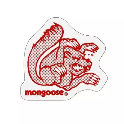 Mongoose - Helmet Side Decals (pair) - Red Filled In • $19.95