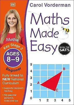 £4.90 • Buy Maths Made Easy Beginner Ages 89 Key By Carol Vorderman 9781409344827 NEW Book