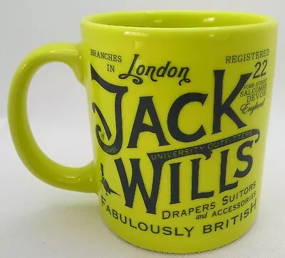 Rare Jack Wills Fabulously British Collectors Mug Lime Green Home Birthday Gift • £19.95