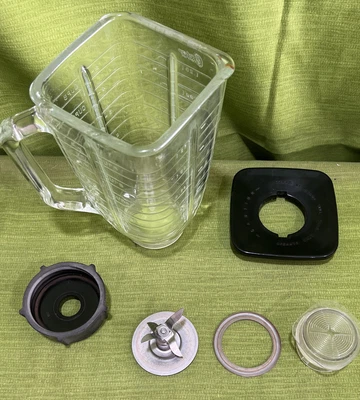 $18.50 • Buy Oster Osterizer Blender Replacement Parts Pitcher Square Glass Jar Lid Blade
