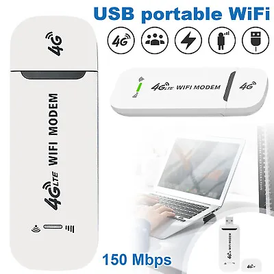 Portable 150Mbps WiFi LTE Router 4G SIM Card USB Modem Pocket Hotspot Dongle • $13.99