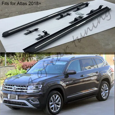 Fits For Volkswagen Atlas 2018+ Running Board Side Step 2PCS Protect Nerf Bars • $557.26