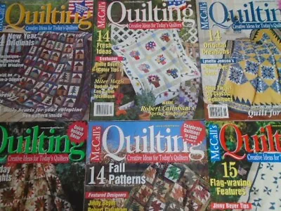 McCall's Quilting Magazine Complete Year 2002  6 Issues • $18