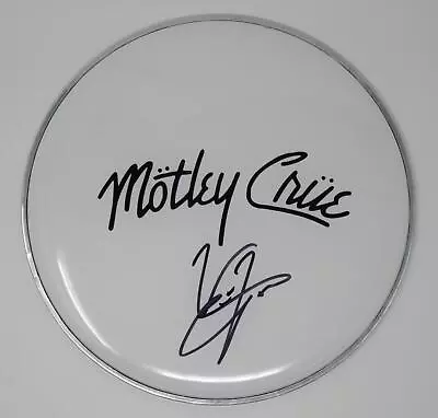 Vince Neil MOTLEY CRUE Signed Autograph Auto 12  Drumhead Drum Head JSA • $174.99