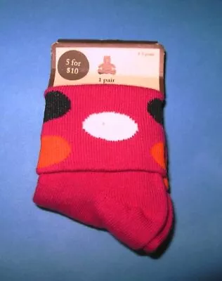 NWT Baby Gap VHTF Vintage Miss MOD Collection Retro Print Cuff Ankle Socks 4T 5T • £4.79