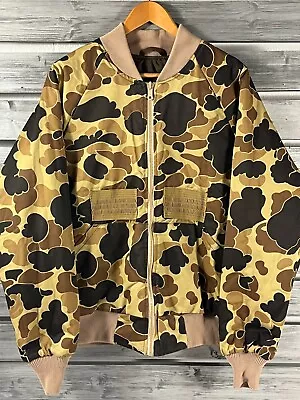 Vintage Fieldline Reversible Camo Hunting Zip Up Jacket Mens M/L Thinsulate YKK • $34.99