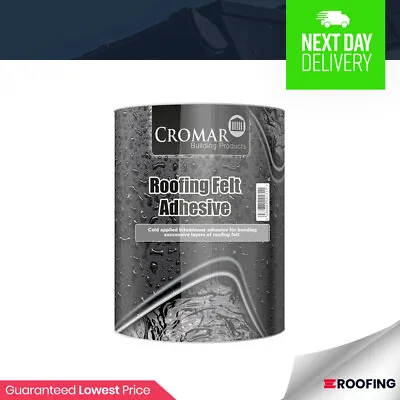 £22.99 • Buy Cromar Roof Felt Adhesive | Bonding Roofing Felt | Cold Applied Sealant | 5ltr