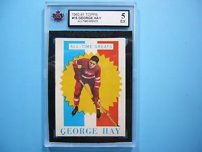 1960/61 Topps Nhl Hockey Card #15 George Hay Atg Ksa 5 Ex 60/61 Topps • $59.99
