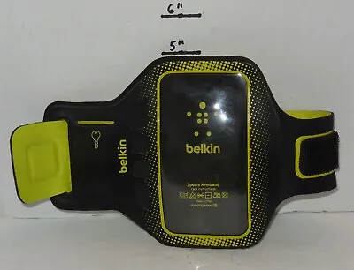 Belkin Easefit Sport Armband For Apple IPhone 4/4S Black / Limelight IPhnf8z94ae • $9.80