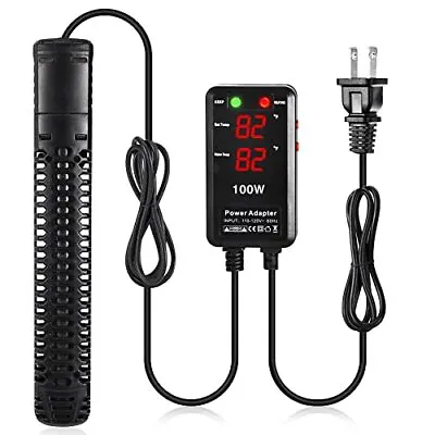 Aquarium Heater 25W-500W Submersible Fish Tank Heater Overheat & Explosion-Proof • $40.64