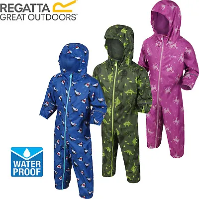 £14.99 • Buy Regatta Pobble Boys Girls Printed Breathable Waterproof Rain Suit RRP £50 Kids