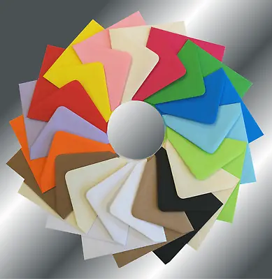 6  Square Coloured Envelopes 155x155mm Crafts Greeting Cards & Party Invitations • £54