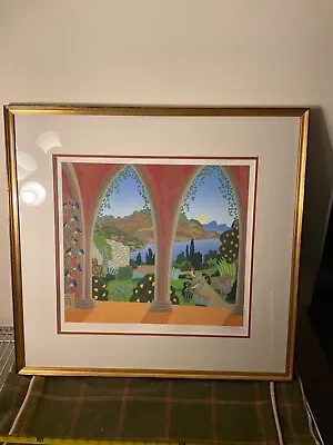 Thomas McKnight  Ravello Garden  Numbered And Hand Signed Seriograph Framed • $1000