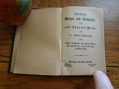 Antique Mini GERMAN PRAYER BOOK MORGEN UND ABENDBETE By Habermann • $9.99