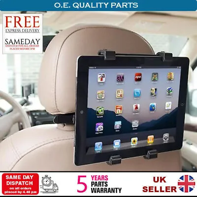 Car Back Seat Headrest Mount Tablet Holder Universal For IPad IPhone Phones GPS • £6.95