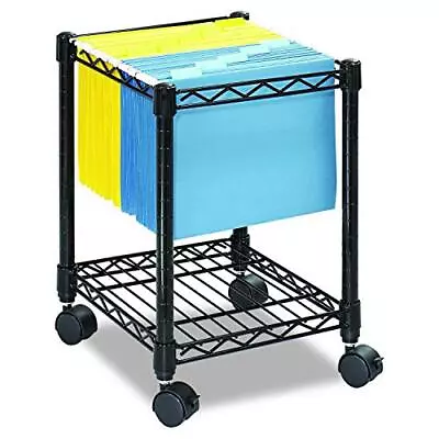 Compact Mobile File Cart For Letter & Legal-Sized Hanging Folders Steel Wire ... • $87.91