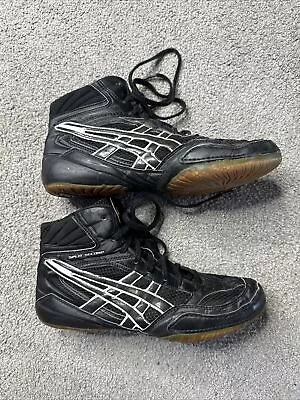 Asics Split Second Mens Size 10 Wrestling Shoes Black White JY601 Sneakers • $20