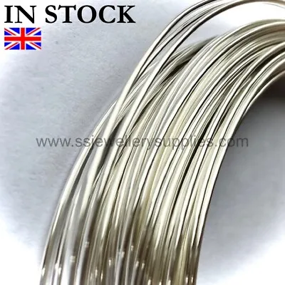 £6.99 • Buy Sterling Silver Round Wire 18, 20, 21, 22, 24, 26, 28, 30 Gauge Half Hard Per M