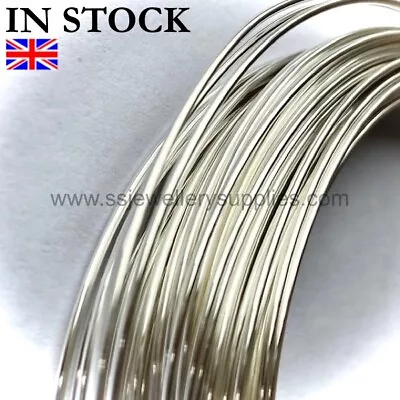 Sterling Silver Round Wire 18 20 21 22 24 26 28 30 Gauge Half Hard Per M • £29.70