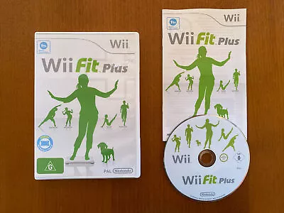 Wii FIT PLUS (G) NINTENDO Wii INCLUDES MANUAL PAL FREE POSTAGE OZ SELLER  • $8.99