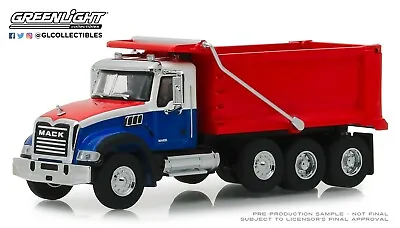 1:64 GreenLight *SD TRUCKS 6* Red White & Blue 2019 MACK Granite DUMP TRUCK NIP! • $19.99