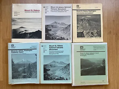 Mount St Helens DEIS And FEIS Governmental Reports Lot Of 6 • $150