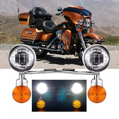 LED Passing Turn Signal Spot Light Bar For Suzuki Boulevard C50B C50C C50T C90 • $167.29