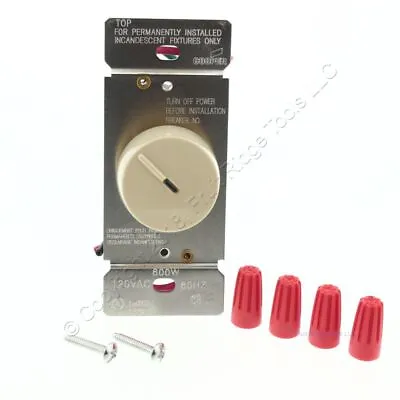 Cooper Ivory Preset Rotary Dimmer Switch Single Pole 3-Way 120V 600W RI06PL-V-K • $14.24