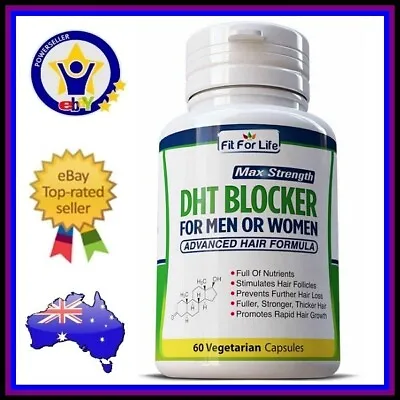 DHT BLOCKER Advanced Hair Formula STIMULATE GROWTH Anti Loss Natural Supplement • $54.95