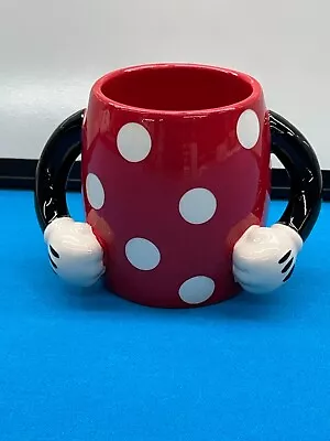 Disney Galerie Mickey Mouse Dot Button Pants Coffee Mug Cup 2 Arm Handles • $14.99