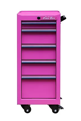 16-Inch 5-Drawer 18G Steel Rolling Salon/Tool Cart Lockable Pink • $549.99