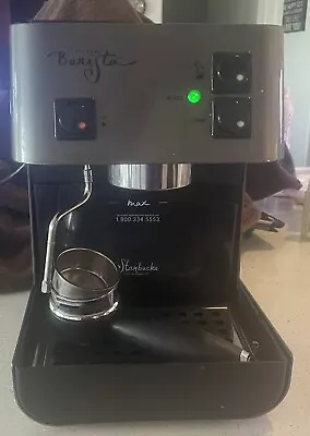 Starbucks Barista Brushed Stainless SIN006 Coffee Espresso Machine Saeco Working • $30