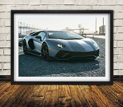 Styled Lamborghini Aventador LP 780-4 2022 - High Quality Premium Poster Print • $39.95