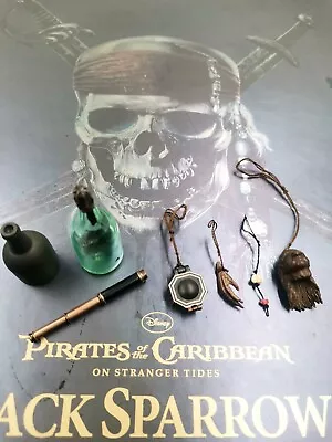 1/6HotToys DX06 Pirates Of The Caribbean Captain Jack Sparrow Figure Accessories • $269.35