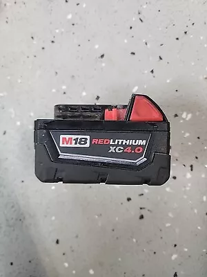 Milwaukee 48-11-1840 M18 18V Red Lithium XC 4.0 AH Battery Only OEM Original  • $35.99