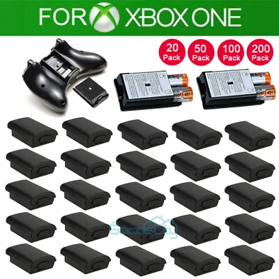 Lot AA Battery Back Cover Case Shell Pack For Xbox 360 Wireless Controller Black • $147.99