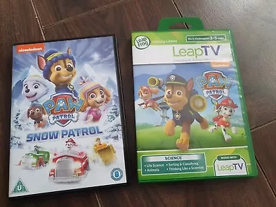 Leap Frog Leap TV Paw Patrol Nickelodeon Science Video Game & Dvd • £5.99