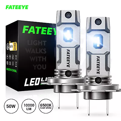 FATEEYE New Style H7 CANBUS LED Headlight Kit High Or Low Light Bulb 6500K White • $28.89