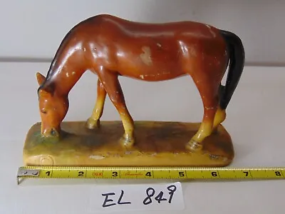 Vintage Brown Horse On Base Figurine Royal Design By The Mortens Studio 5  Tall • $44.99