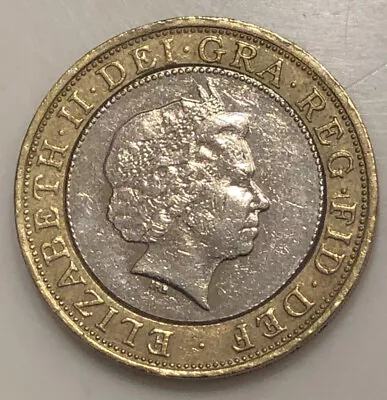 United Kingdom  GB UK England 2006 - British 2 Pounds Coin -  Queen Elizabeth II • $2.95