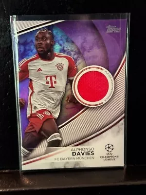 2023/24 Topps UEFA Club Competitions Alphonso Davies Patch Purple /299 • $5.50