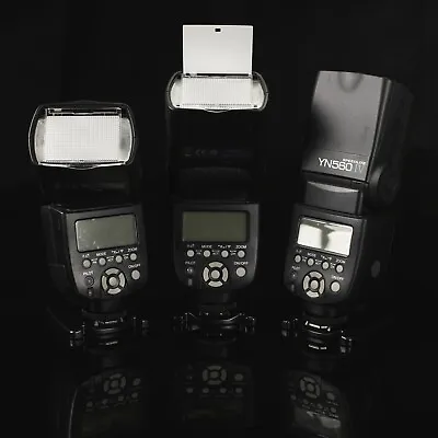 3x YONGNUO YN560 IV 2.4G Wireless Flash Speed Lite Light Canon Nikon DSLR Camera • £230